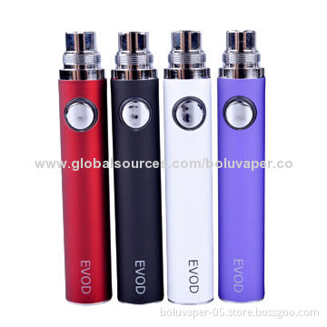 900mAh Evod E-cigarette Batteries with 2.4mL Evod-T Atomizer Kit, CE, FCC, RoHS Marks